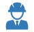 Icon of person in a hardhat