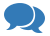 Icon of two word bubbles