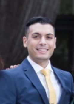 Picture of Abraham, a male with olive skin, dark hair, and dark eyes.