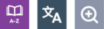 Dictionary, Translation, and Magnifier Toolbar Buttons