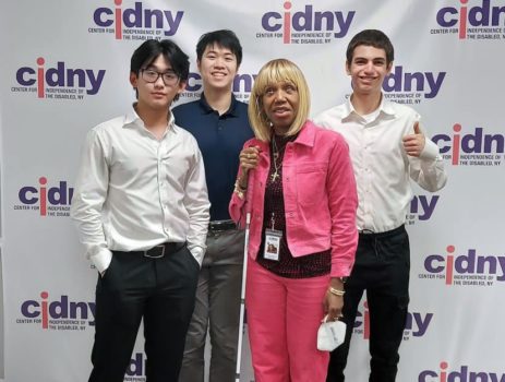 Stuyvesant High School, NY with Executive Director of Center for Independence of the Disabled New York (CIDNY), Dr. Sharon McLennon Wier