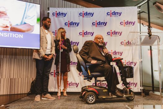 George Gresham from 1199SEIU on stage.