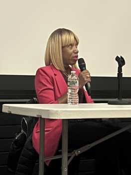 CIDNY’s Dr. Sharon McLennon Wier speaks at the Columbia Interprofessional Medical Education Panel in April 2025.