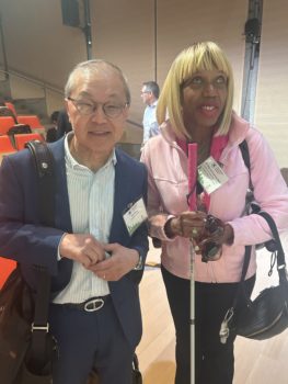 CIDNY’s Dr. Sharon McLennon Wier with AIDS researcher, physician, and virologist Dr. David Ho.