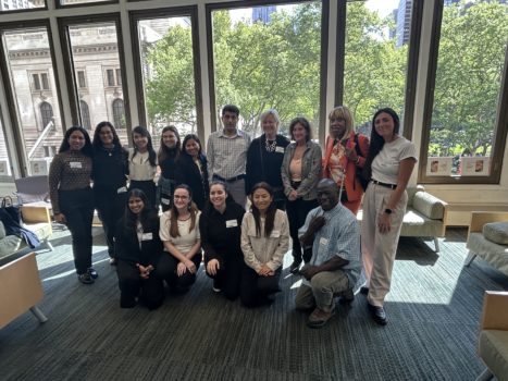 CIDNY's Sharon McLennon Wier (in orange) gathered with members of the 2025 Lavelle Fund Perkins Educational Leadership Program.
